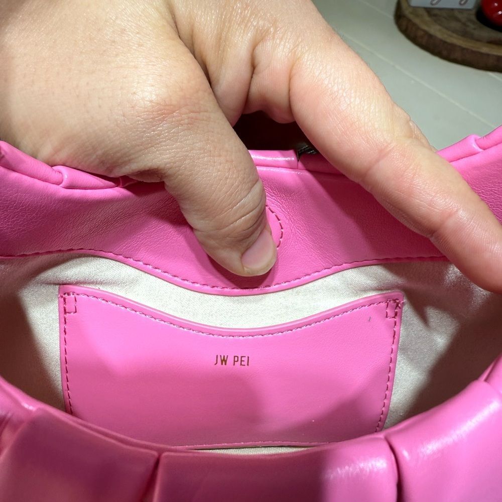 Gabbi Ruched Hobo Handbag - Pink - Picture 5 of 9
